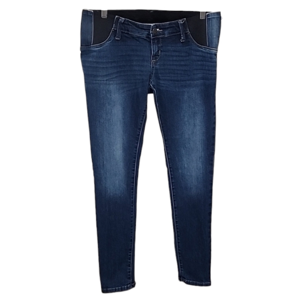 INGRID & ISABEL Maternity Skinny Jeans 4 27 Dark Wash Under Belly Stretch Denim - Picture 3 of 14